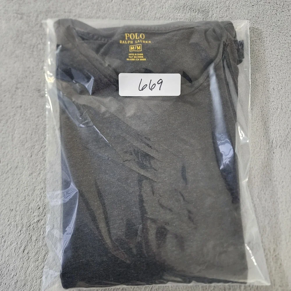 Polo Ralph Lauren T Shirt Men's Size Medium Dark‎ Gray Short Sleeve
